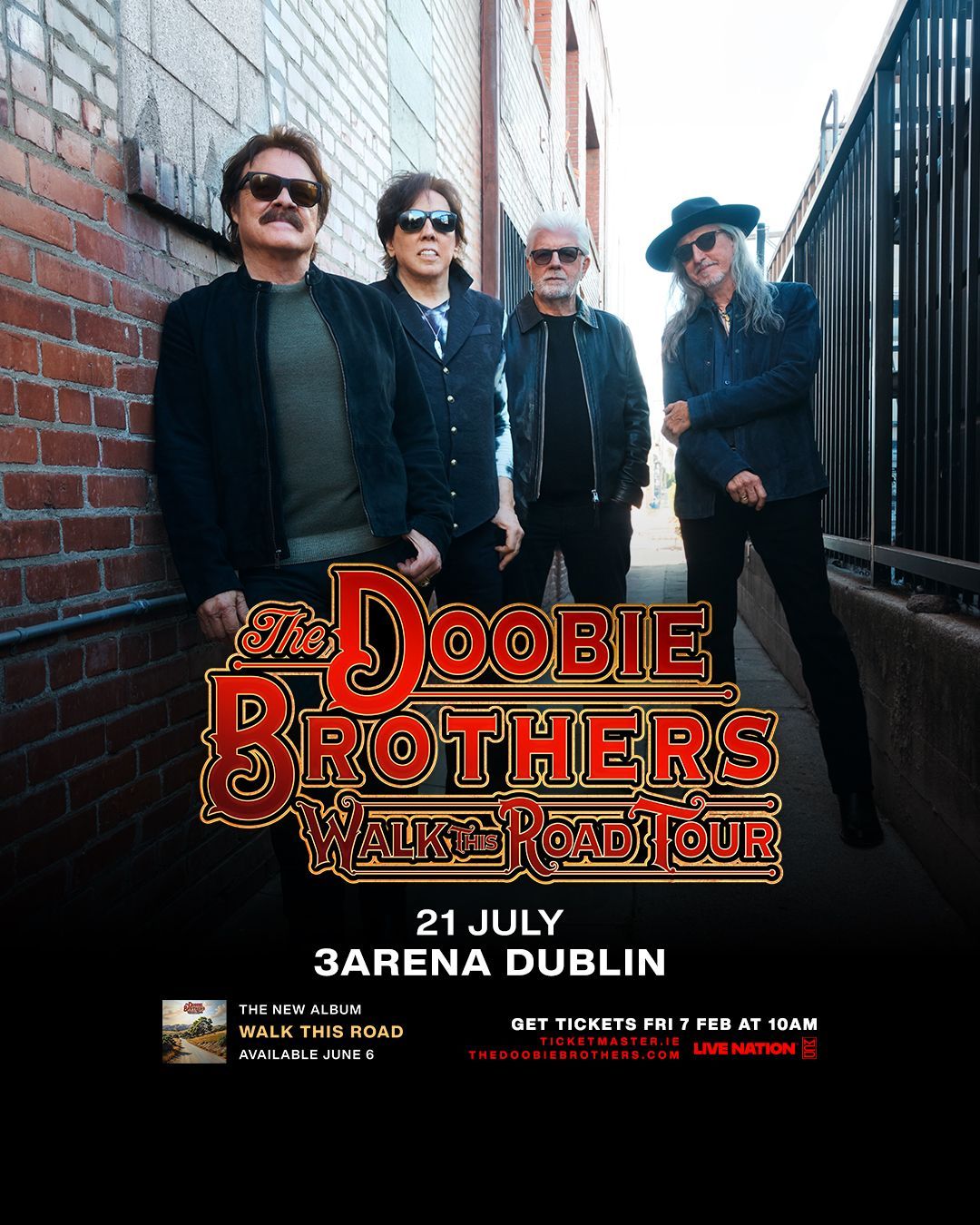 GRAMMY AWARD-WINNING, ROCK & ROLL HALL OF FAME ICONS THE DOOBIE BROTHERS ANNOUNCE UK & IRELAND SUMMER TOUR