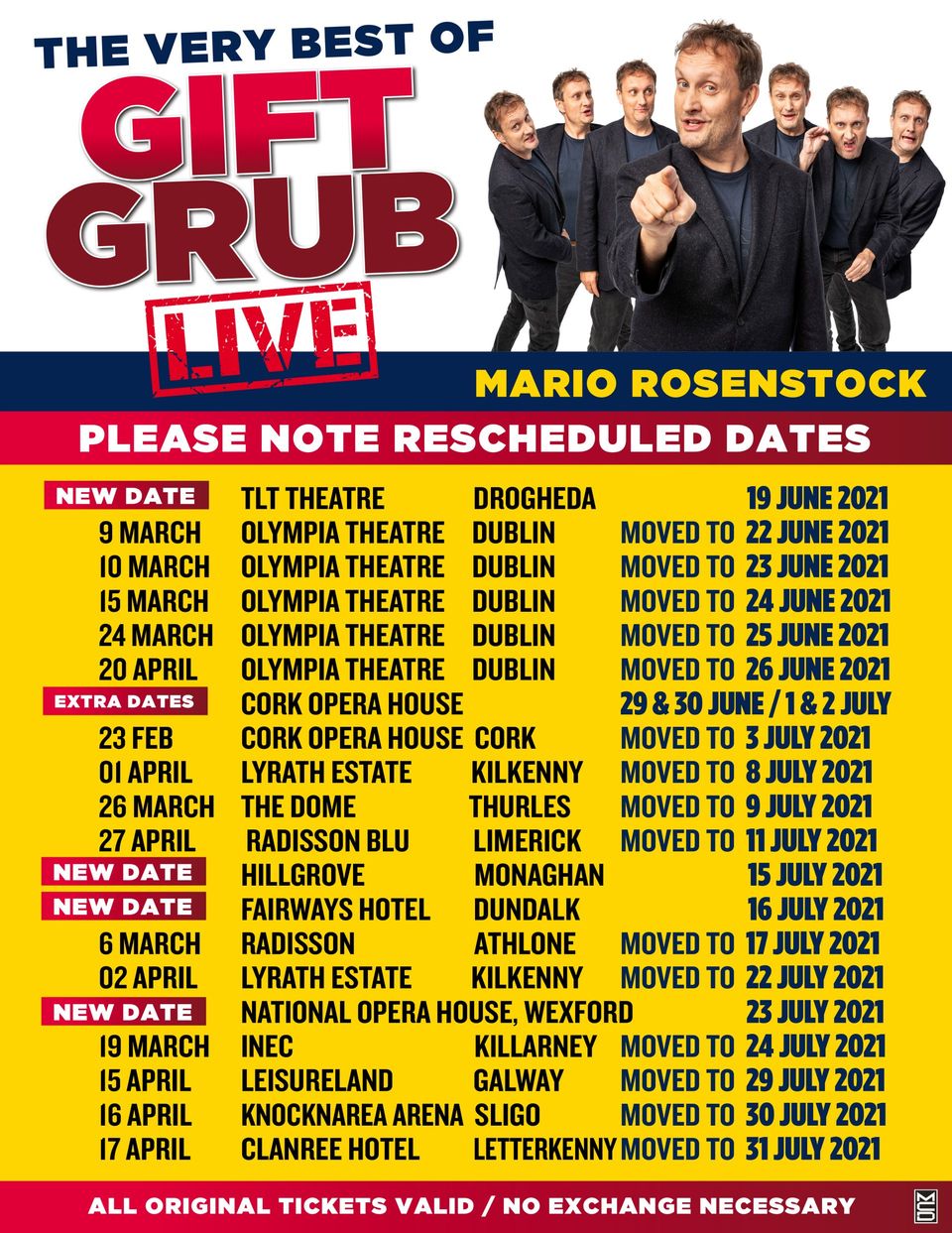 Gift Grub Tour Extra Dates