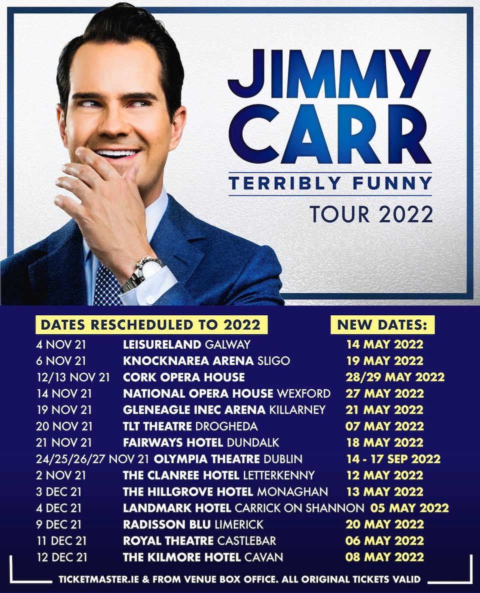 Jimmy Carr Irish Tour