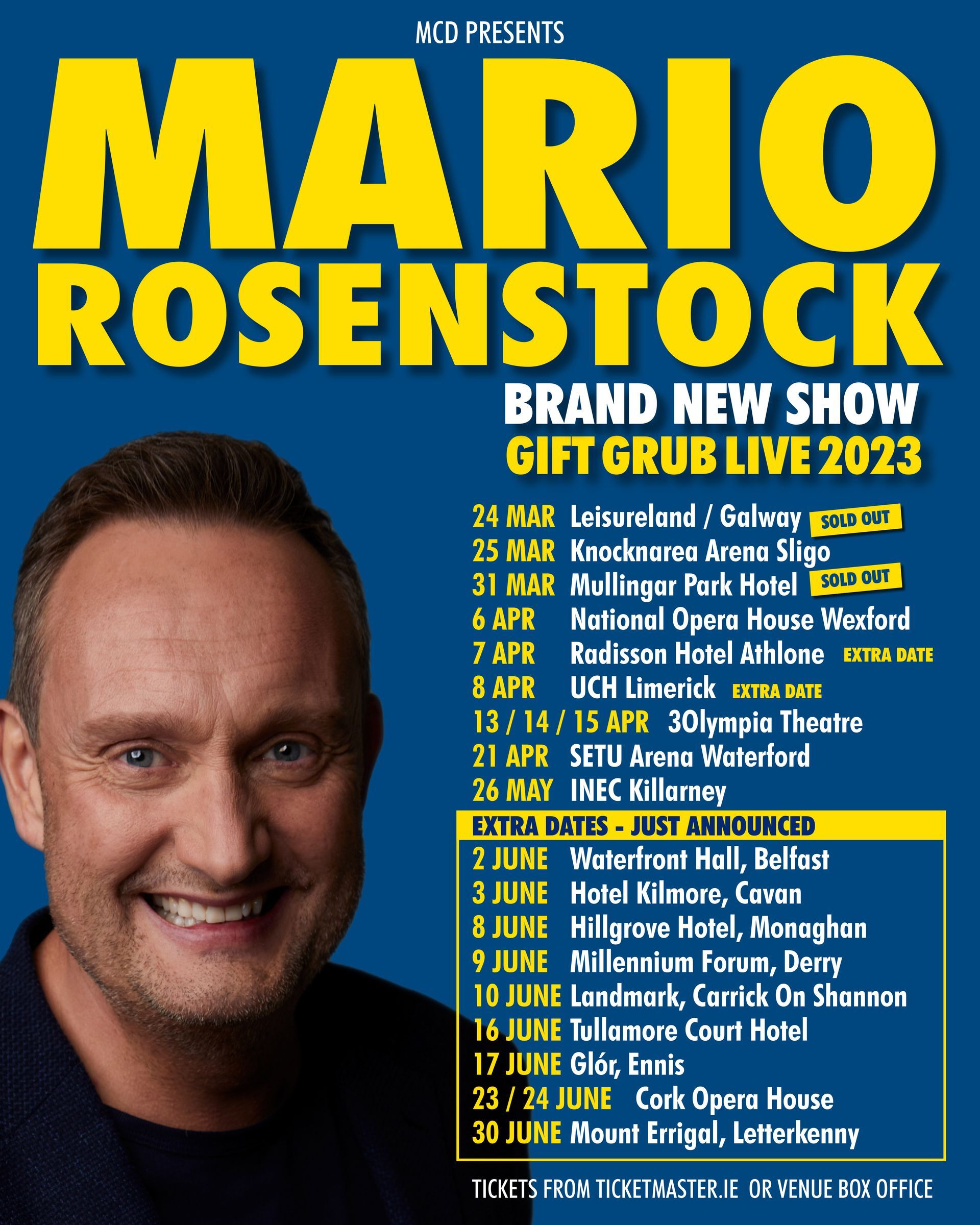 Gift Grub Live 2023  starring Mario Rosenstock  NATIONWIDE TOUR  EXTRA DATES ADDED