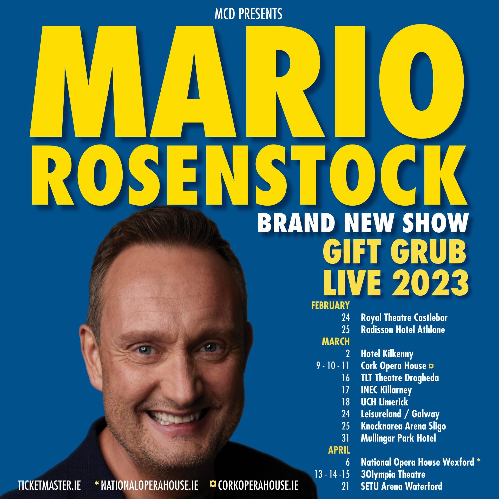 Gift Grub Live 2023  starring  Mario Rosenstock   NATIONWIDE TOUR 2023
