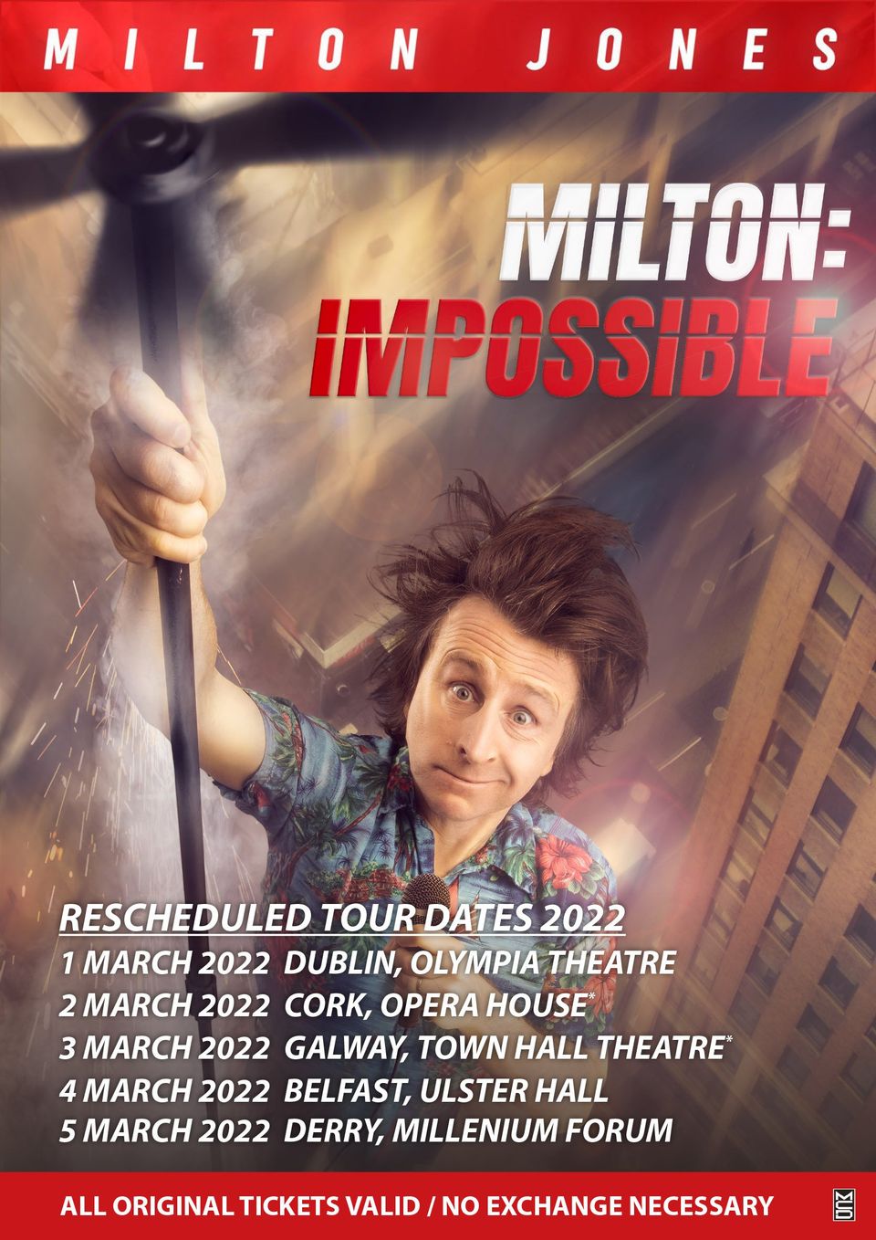 Milton Jones Rescheduled Irish Tour Dates