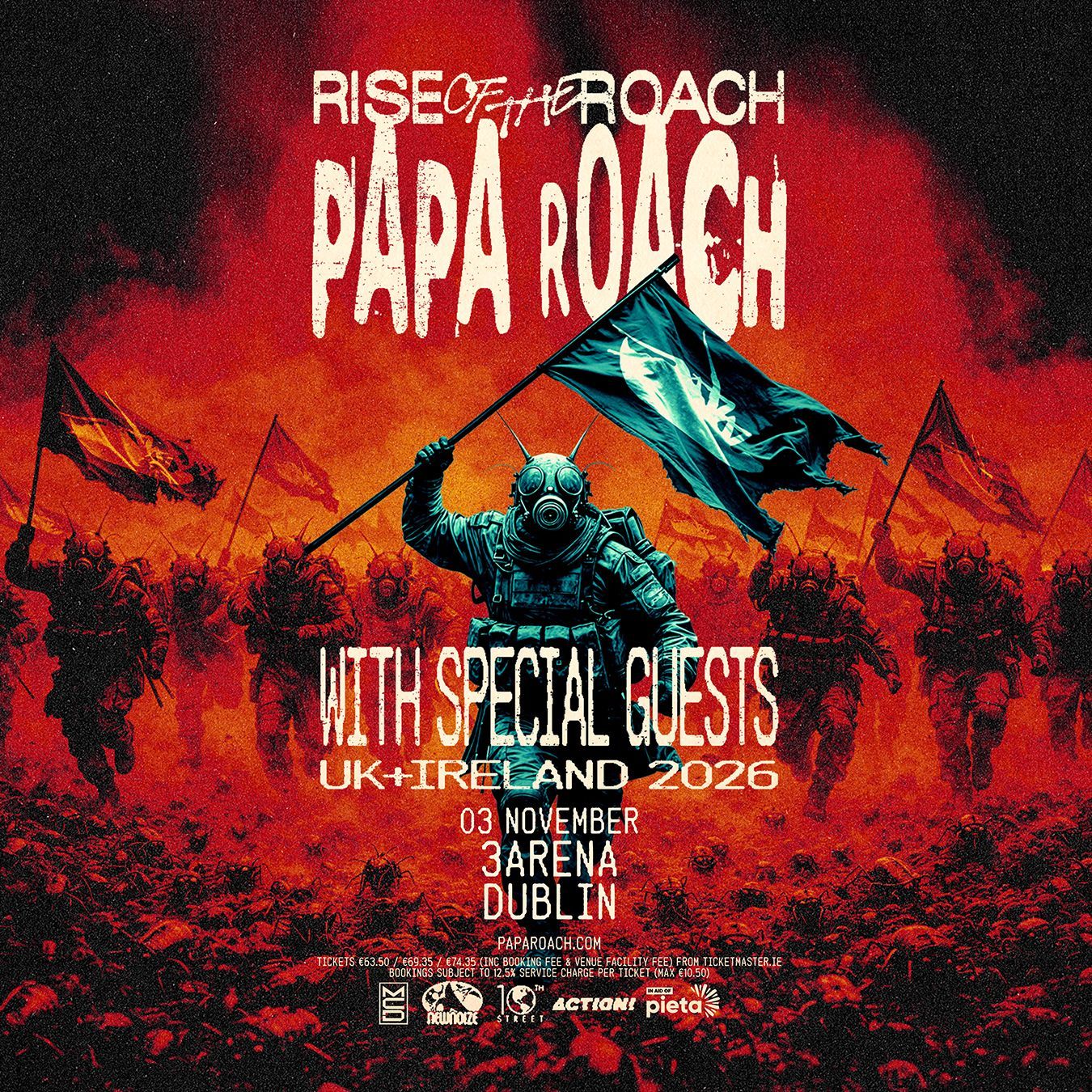 apa Roach Return To Ireland and UK with their ‘Rise Of The Roach’ World Tour In November 2026