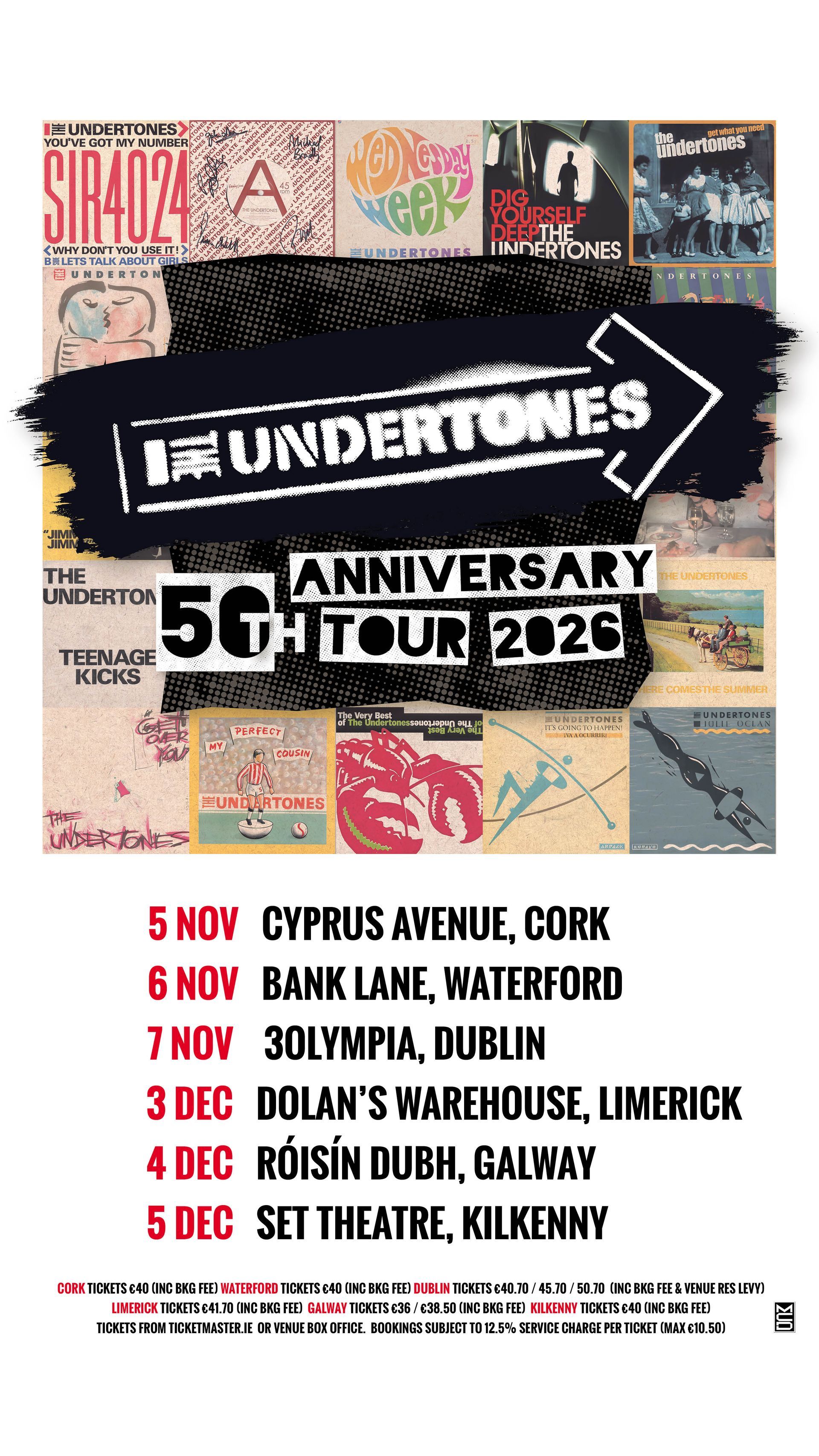 The Undertones
50th Anniversary Tour 2026
Tickets On Sale This Friday
