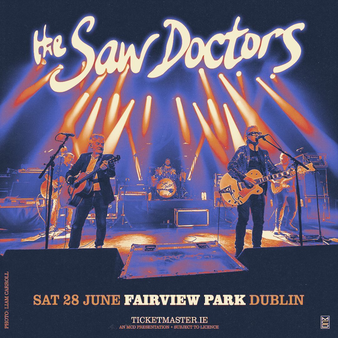 The Saw Doctors to Headline Fairview Park, Dublin
Saturday 28th June 2025
