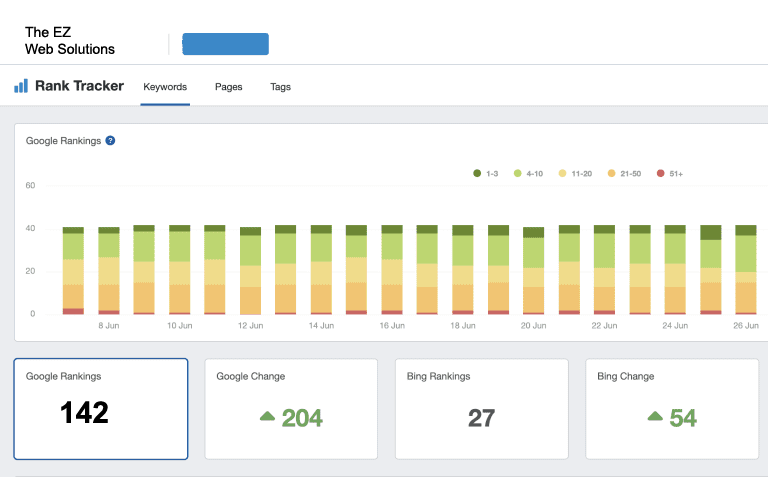 seo semrush website tracker 