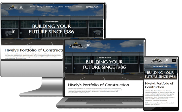 construction company websites in Ohio, Youngstown, Boardman, Cleveland, Cuyahoga Falls, OH
