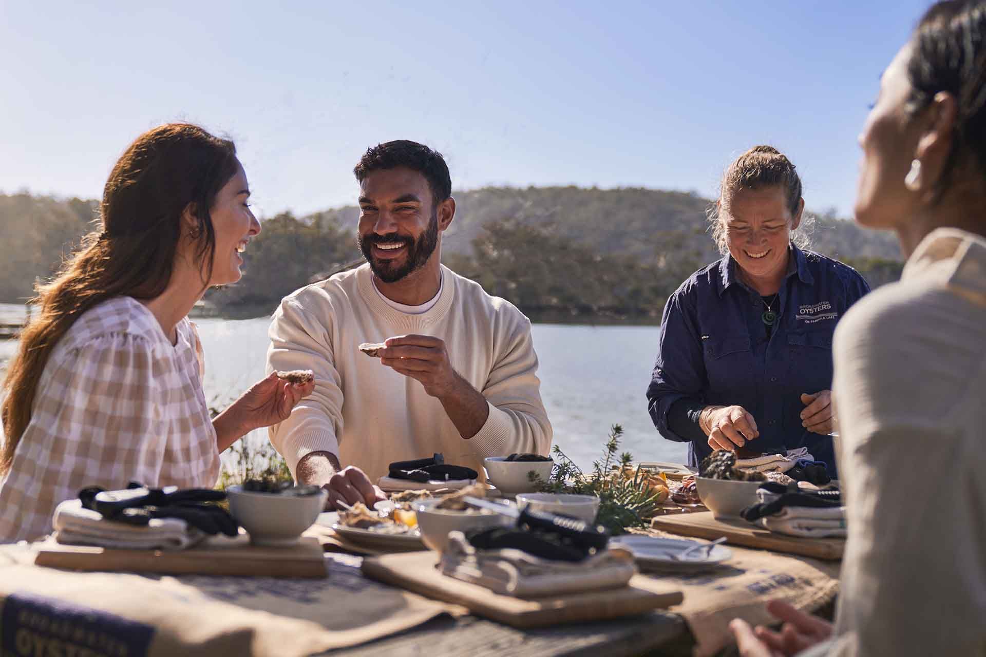 Sapphire Coast Oyster Trail, Broadwater Oysters at Pambula Lake