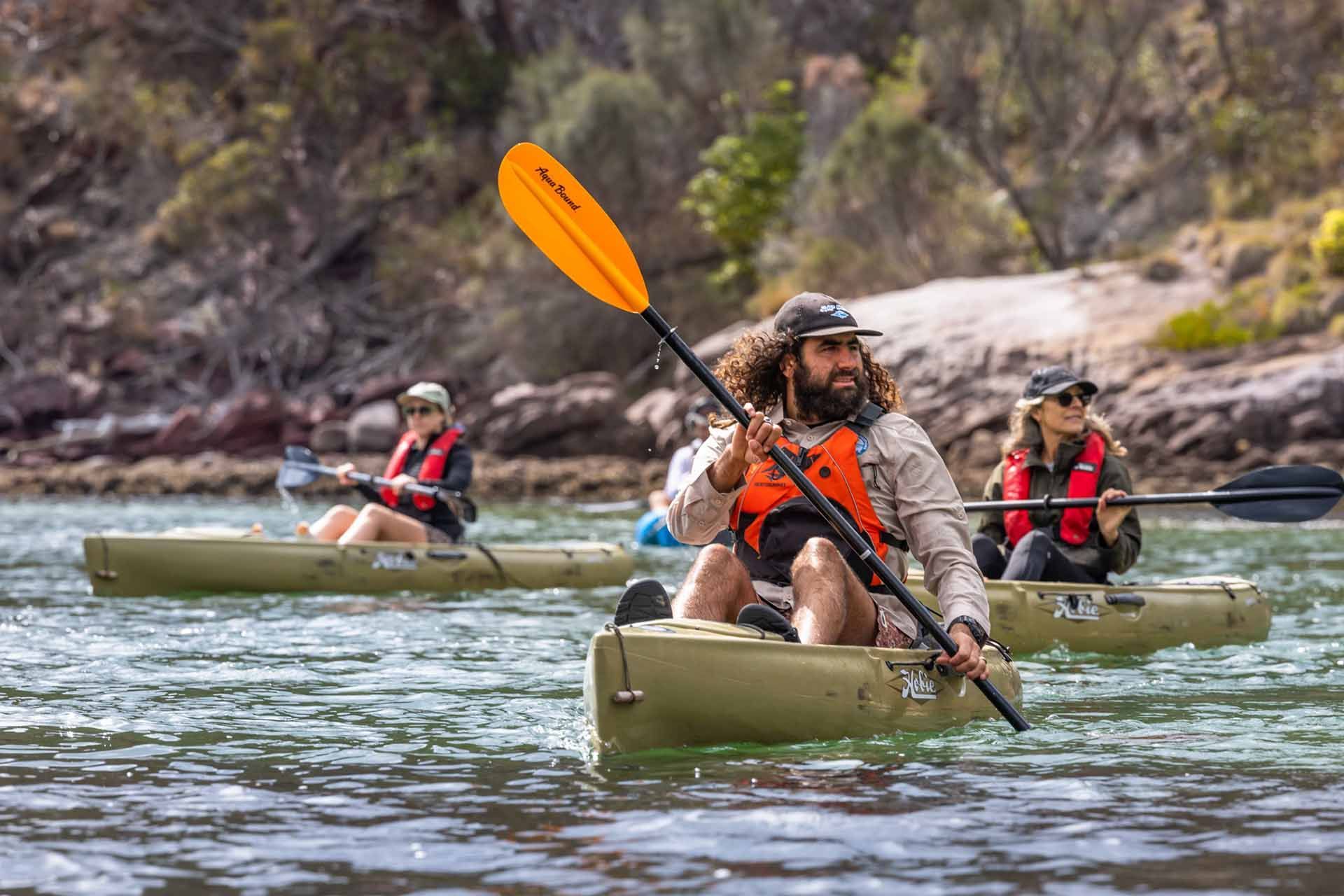 Aboriginal cultural kayaking tours at Pambula River Mouth, Navigate Expeditions