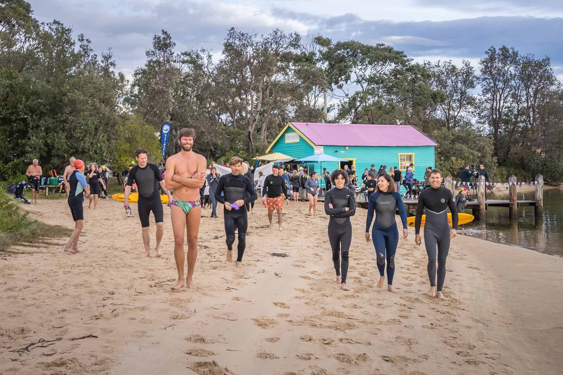 Merimbula WinterSun festival ocean swim, Sapphire Coast NSW