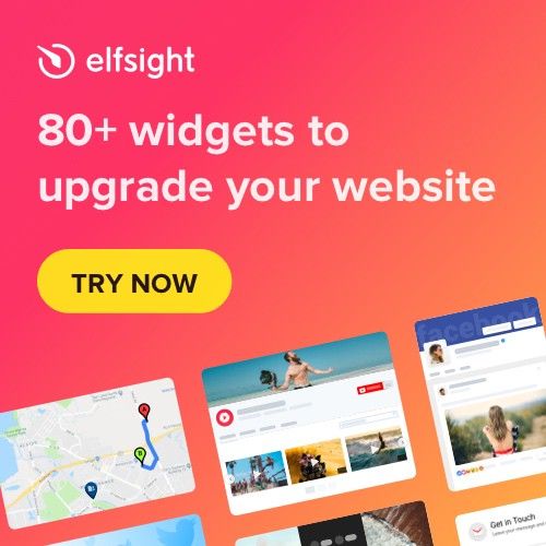 red background sales card for elfight website widgets