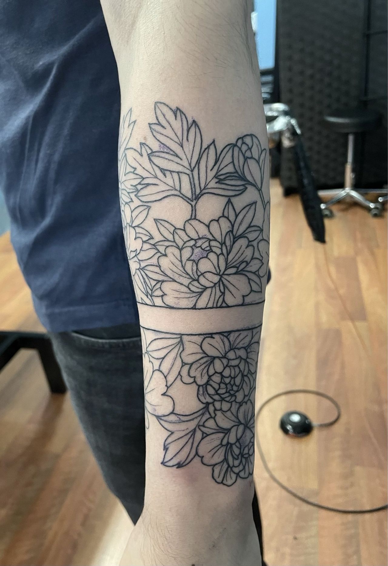 Flower on the Half Sleeve Tattoo - Manhattan, NY - Studio 28 Tattoo