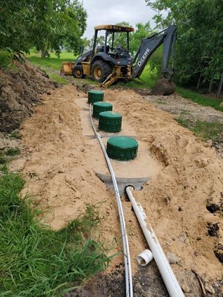 Septic Installation System — Yellow Truck Digging for Septic System in Alvin, TX