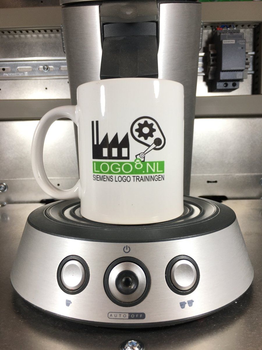 Senseo die wel volle kopjes geeft dmv Siemens Logo.