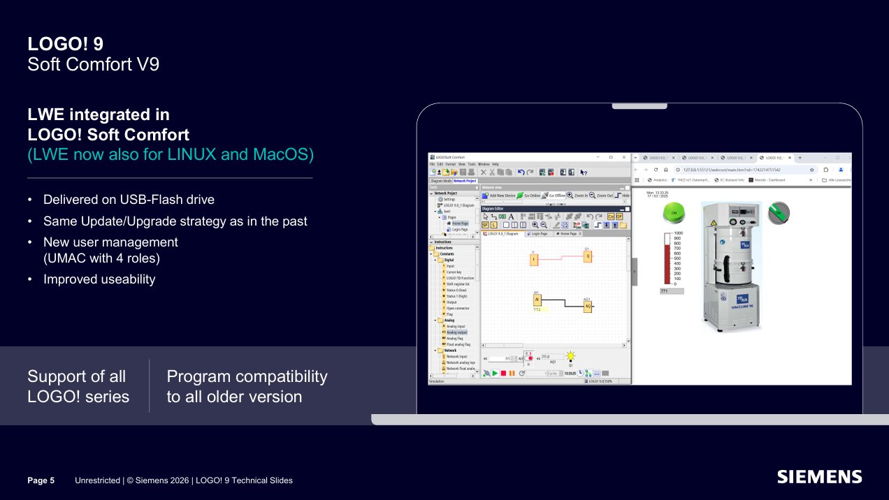Verbeterde eigenschappen van de Logo 9.
