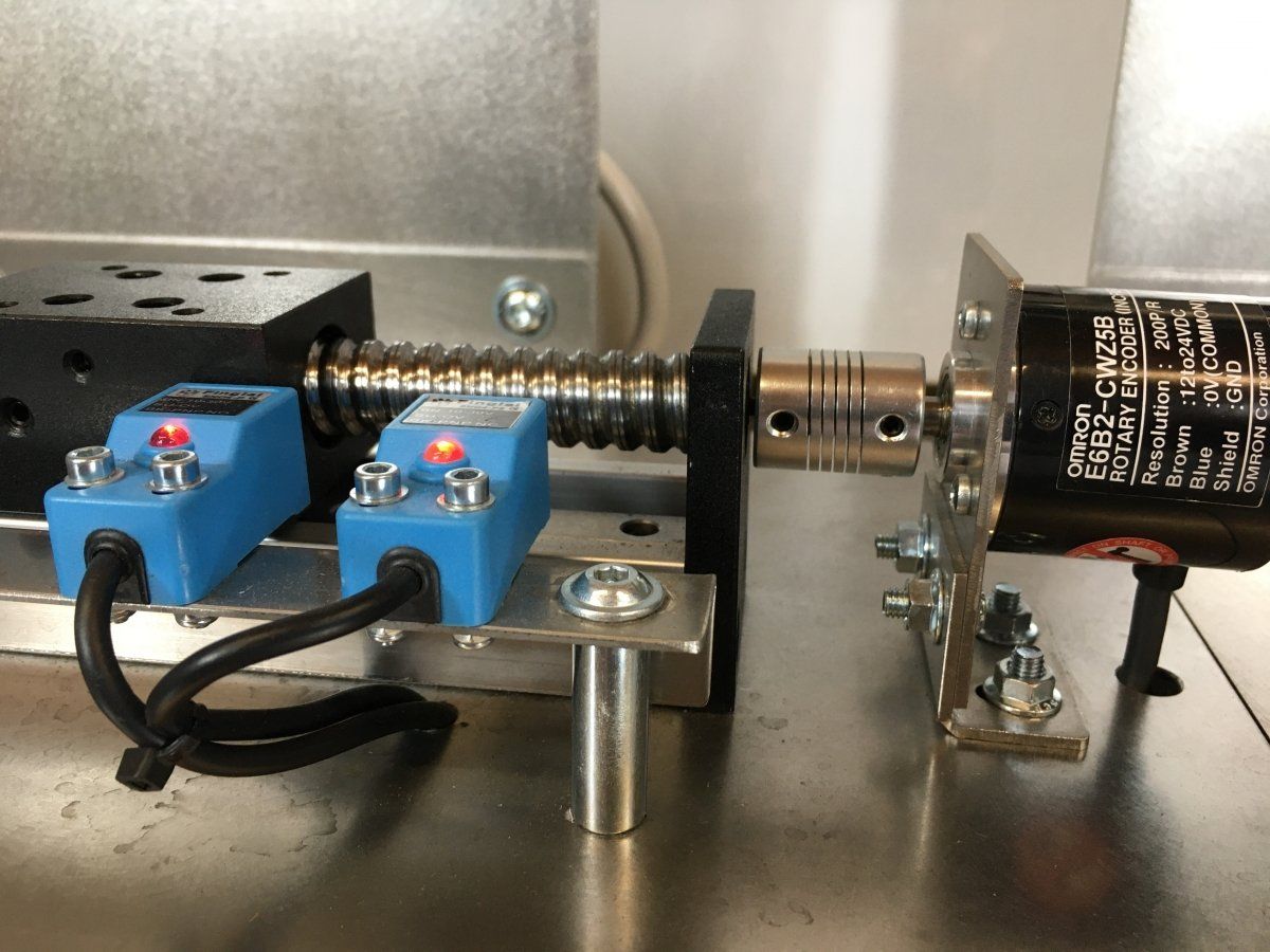 Stappenteller met Omron encoder.