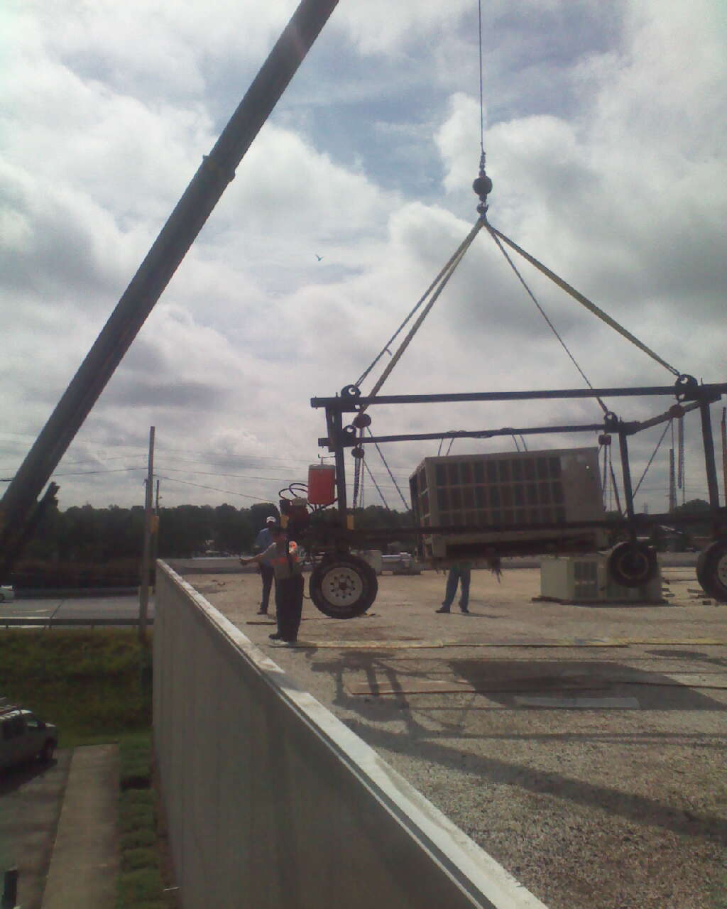 Crane Lifting An Object - Dallas, NC - McMillan Crane Services Inc.