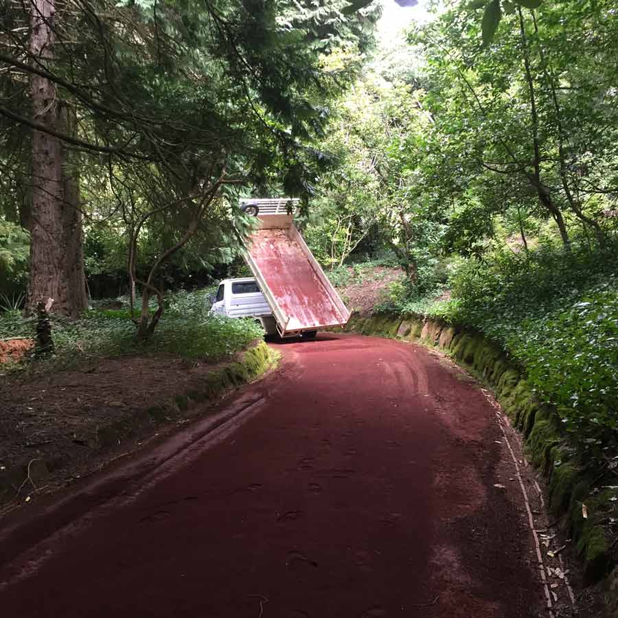 red road in progress