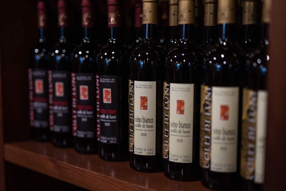 Bottiglie vini Cantina del nonno Pescetto