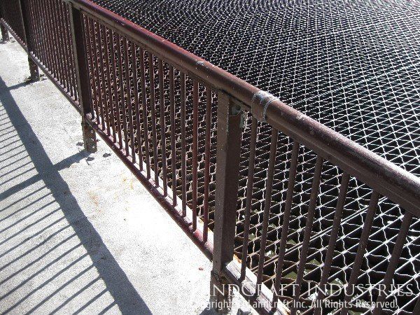 City of Chicago damaged fiberglass railing