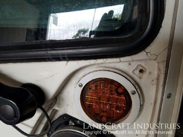 CTA bus with front end fiberglass body damage