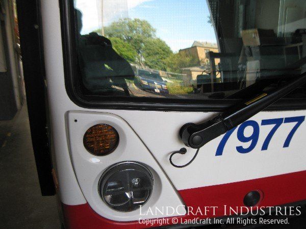 Repaired and refinished CTA bus