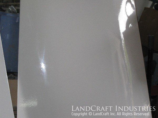 Repaired and refinished fiberglass VOR antenna shelter panel