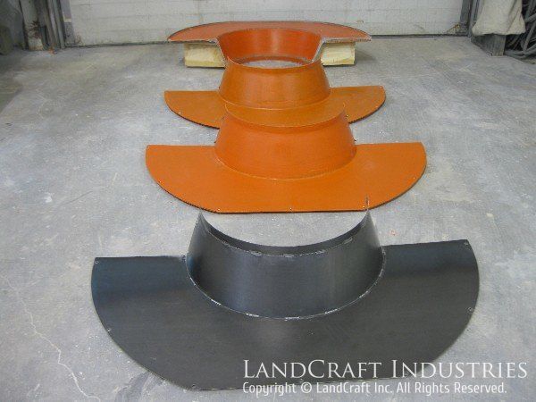 Fiberglass shroud custom manufactured by LandCraft