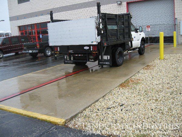 Location in a parking area where a custom on-site shelter is to be built