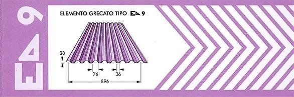 specifiche tecniche lamiera grecata E9