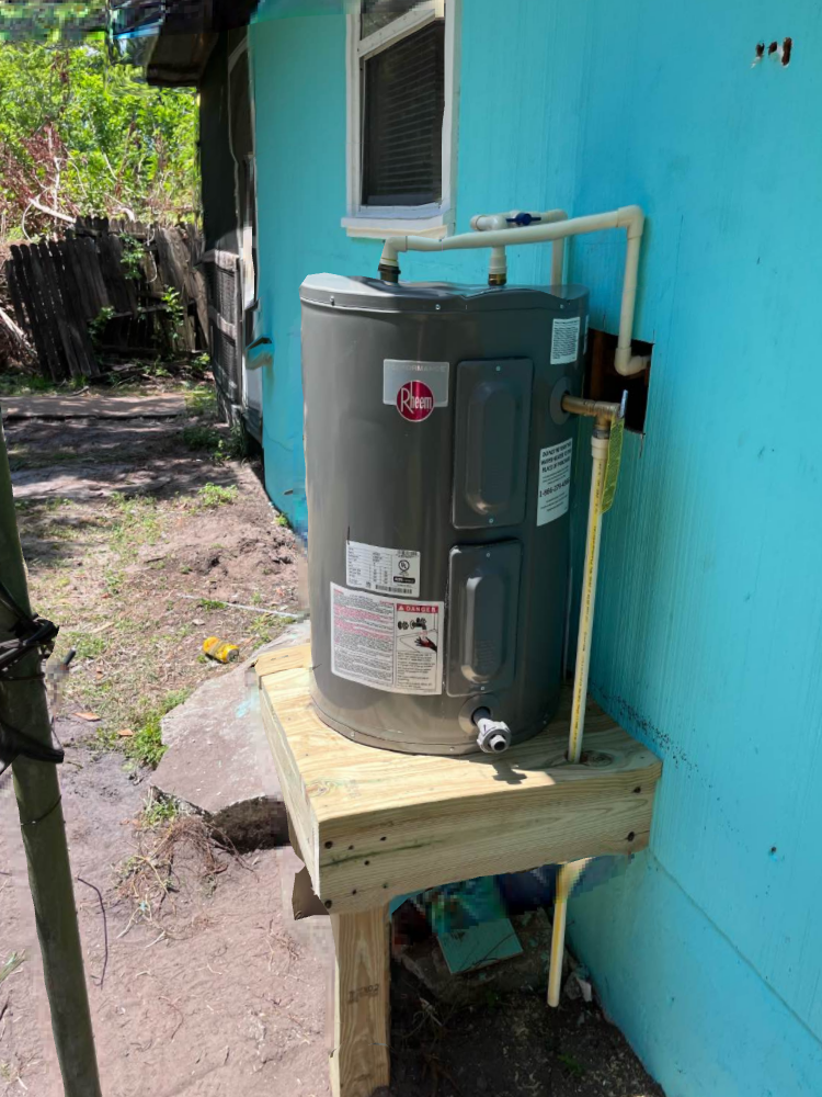 Customer wanted to replace a water heater underneath their kitchen cabinets