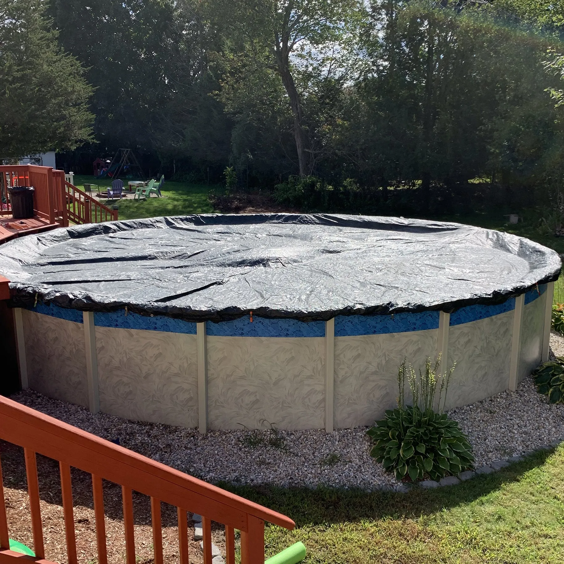 Above Ground Pool With Winter Cover