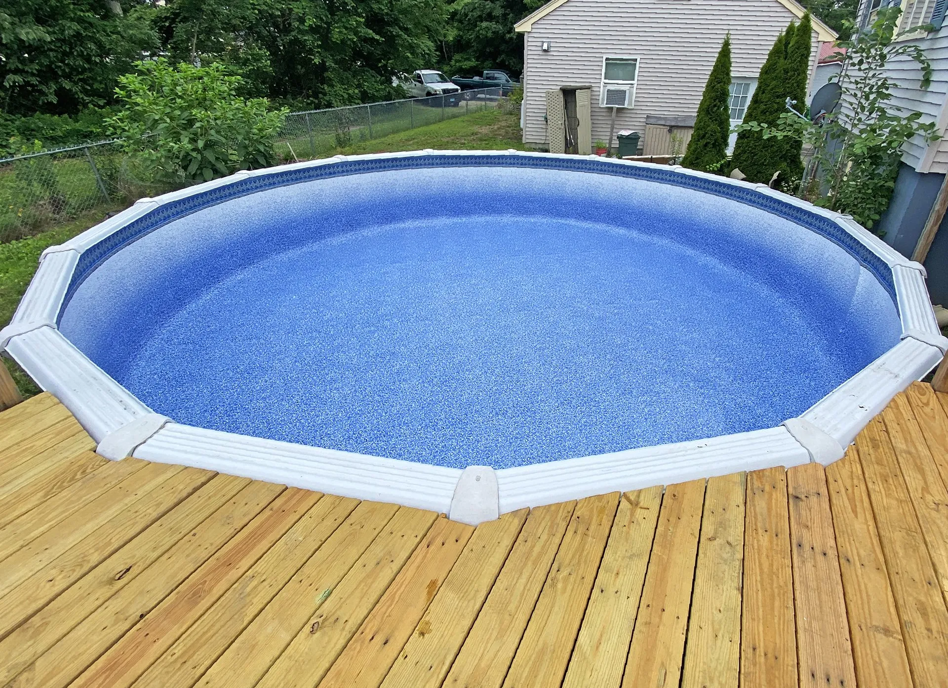 Liner Install In Round Above Ground Pool