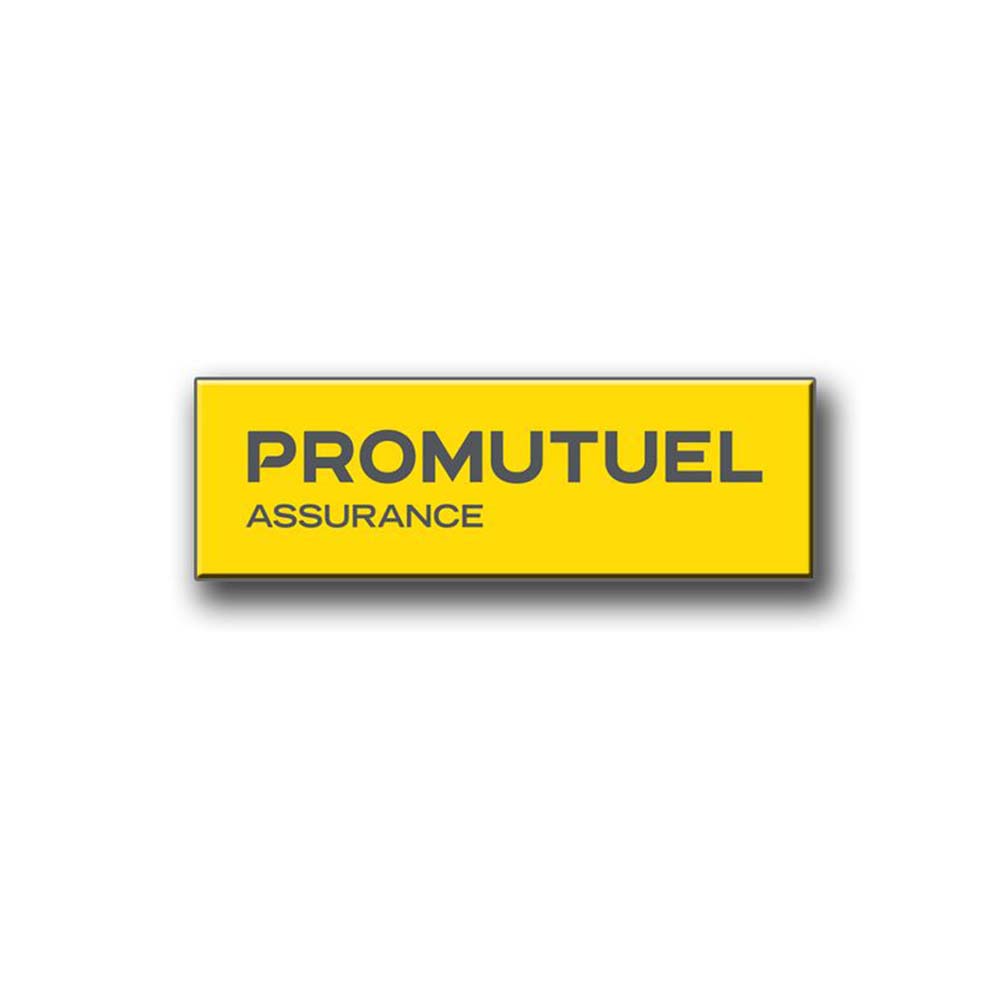 Yellow Promutuel Assurance logo on white background.