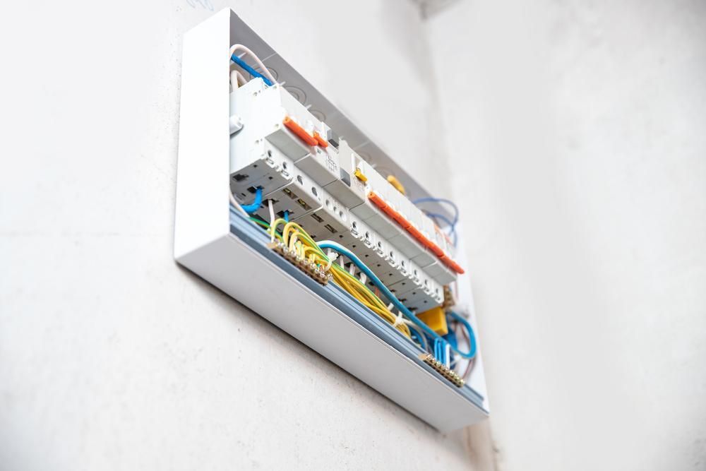 A Close up Of an Electrical Box on A Wall — Peter Gow Electrical in Casino, NSW