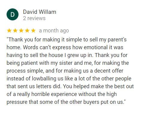 5 star customer review