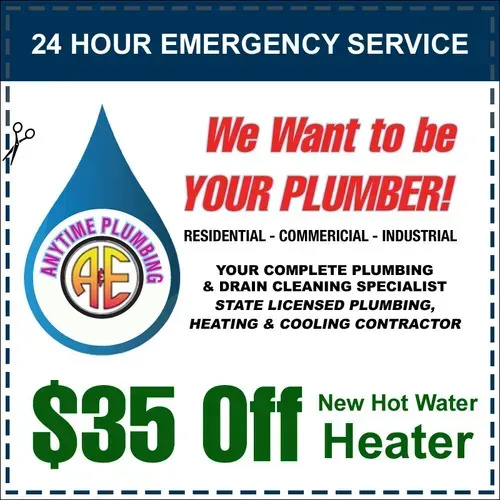 Coupon $35 Off — Fraser, MI — A & E Anytime Plumbing