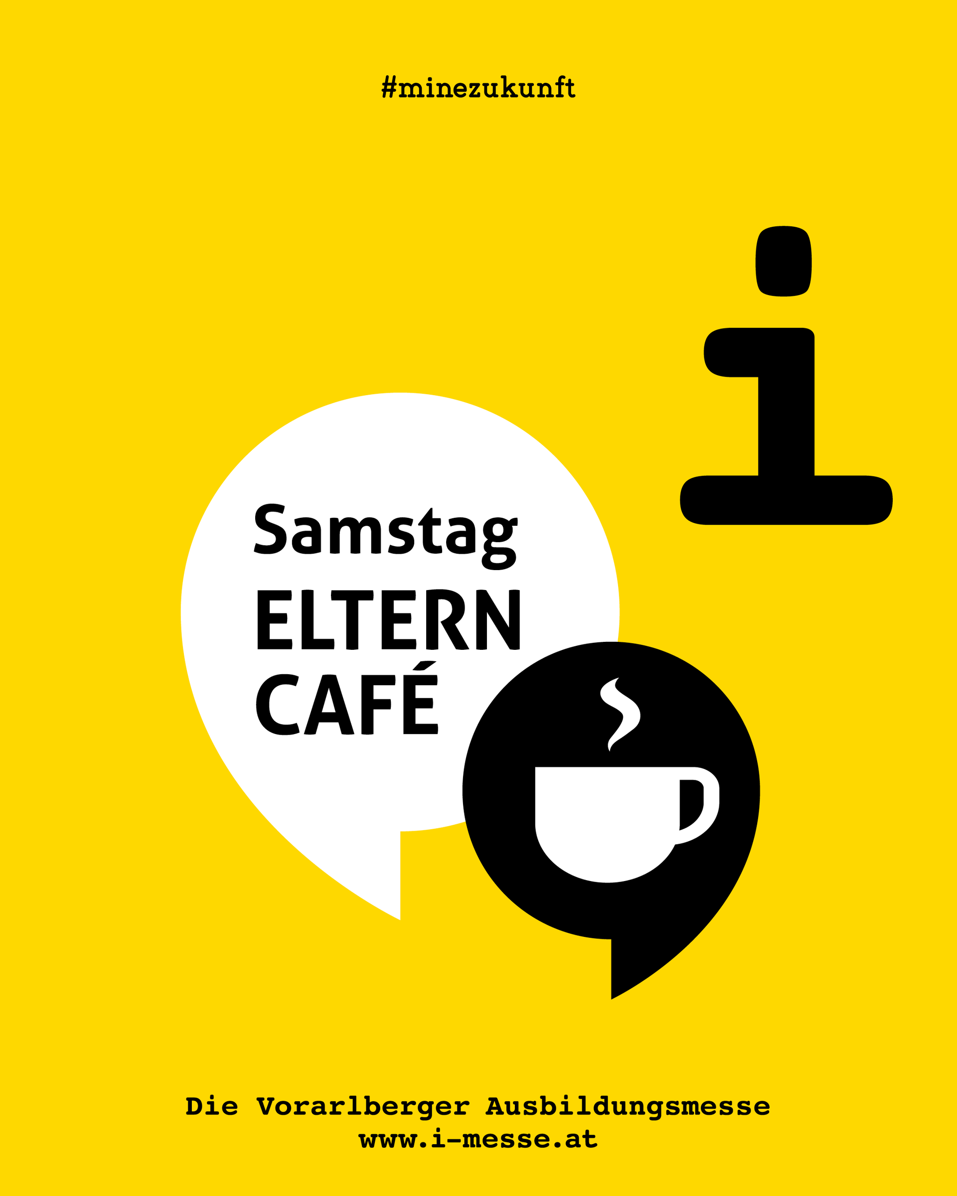 Jugendliche auf einer Technikmesse blicken konzentriert auf einen Computerbildschirm.