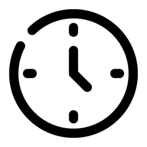 Uhrensymbol, das die Uhrzeit auf 4 Uhr anzeigt.