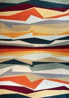 Um tapete colorido com um padrão geométrico