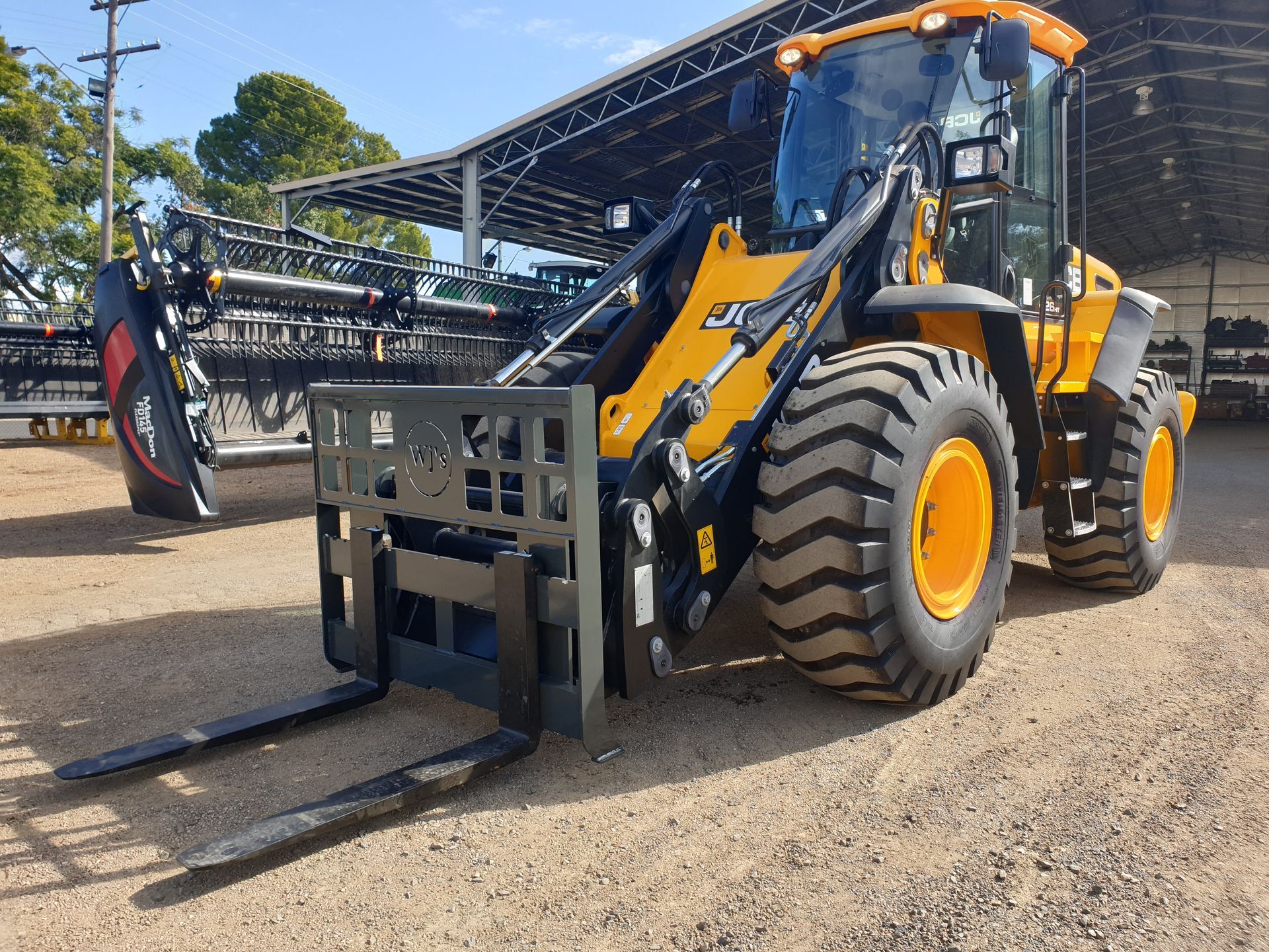 Pallet Forks on Wheel Loader