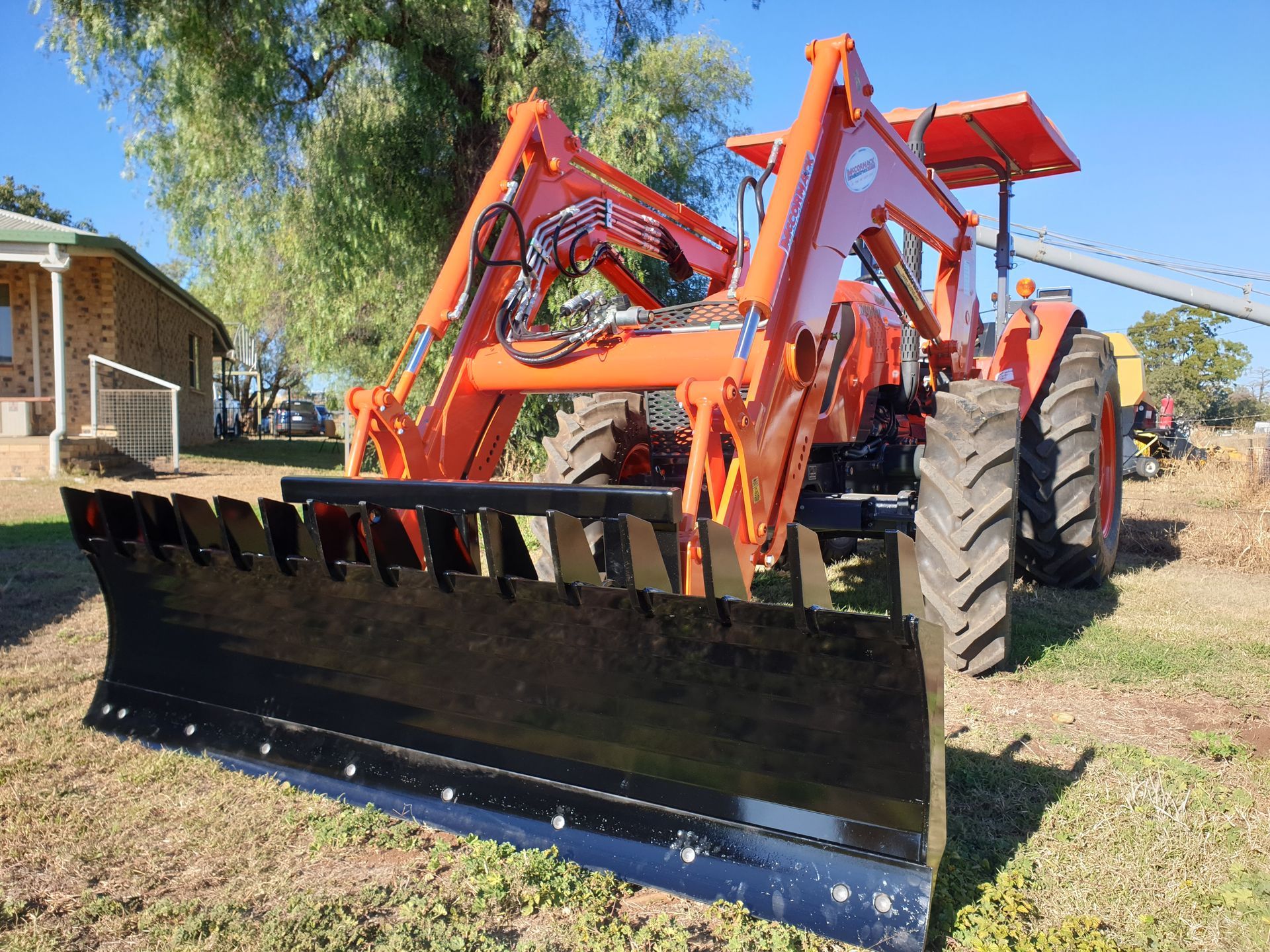 Kubota loader blade rake