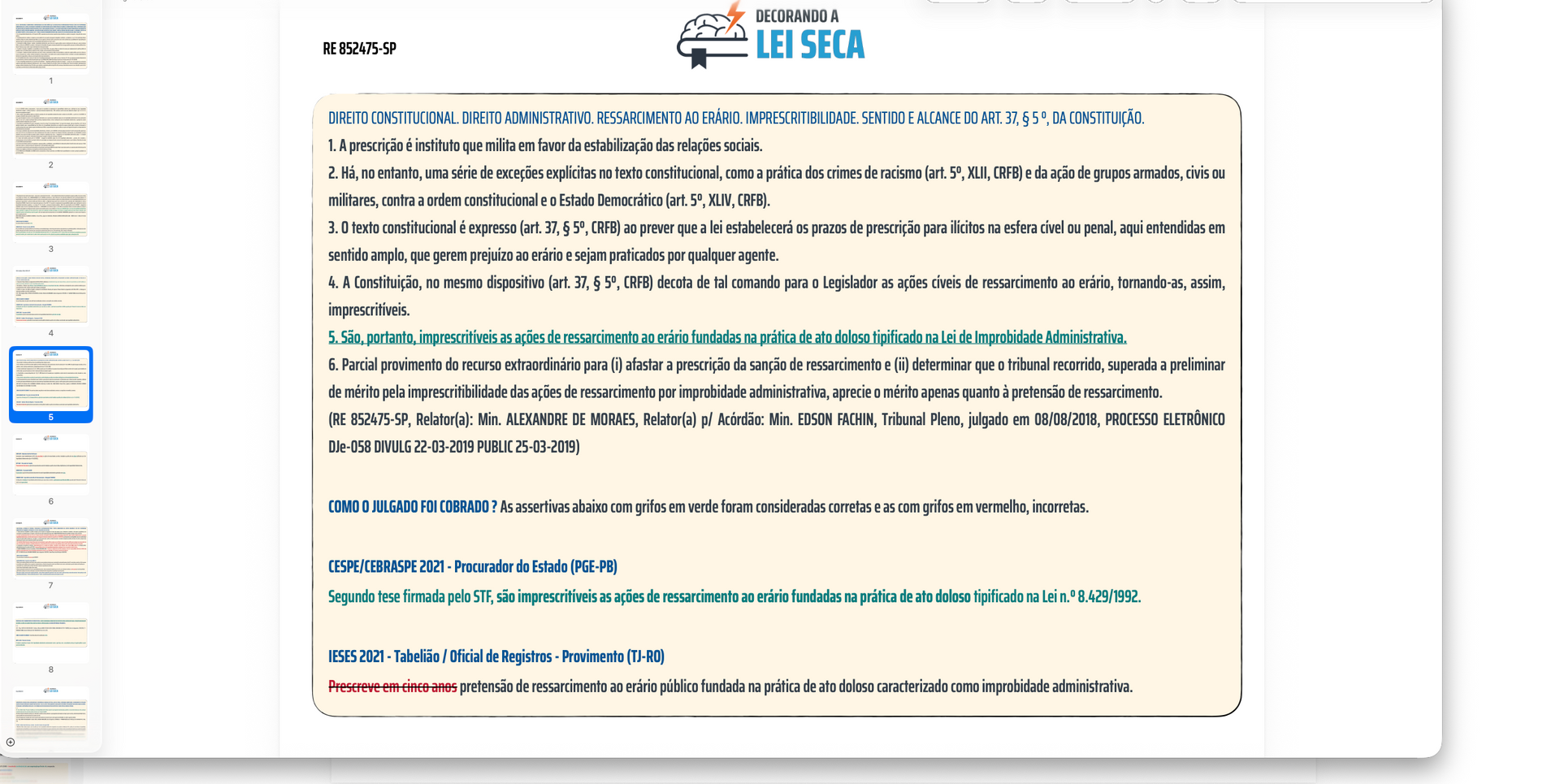 Decorando a Jurisprudência Desktop