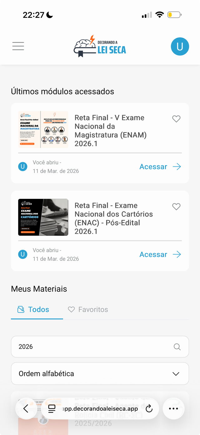 Retas Finais no celular