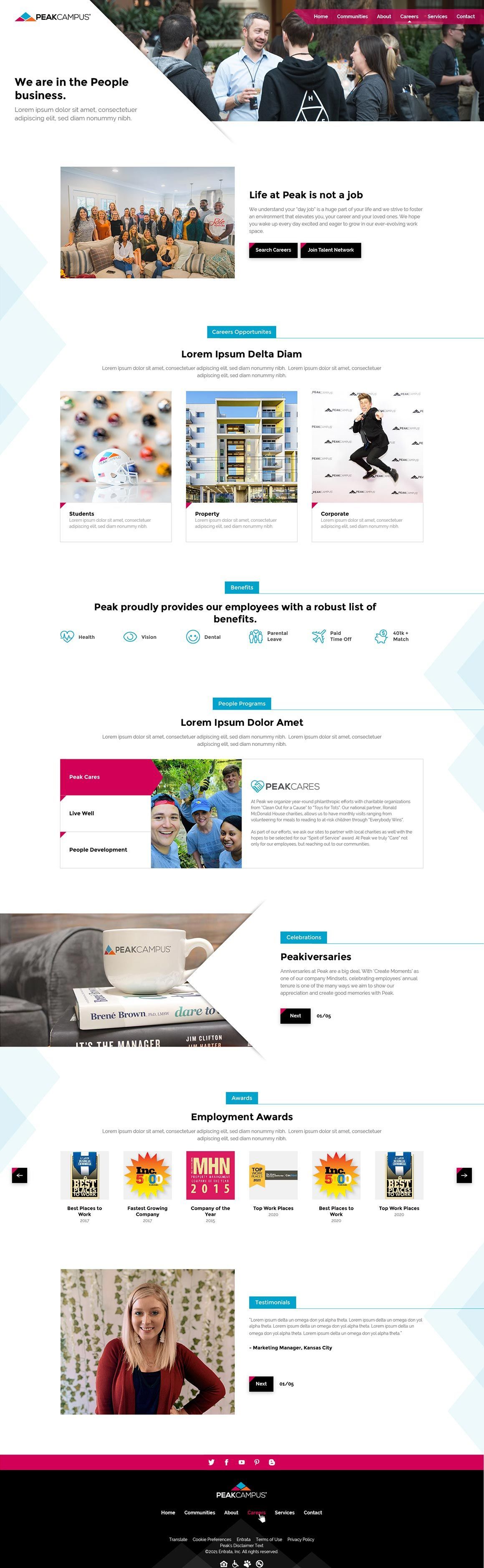Peak careers page