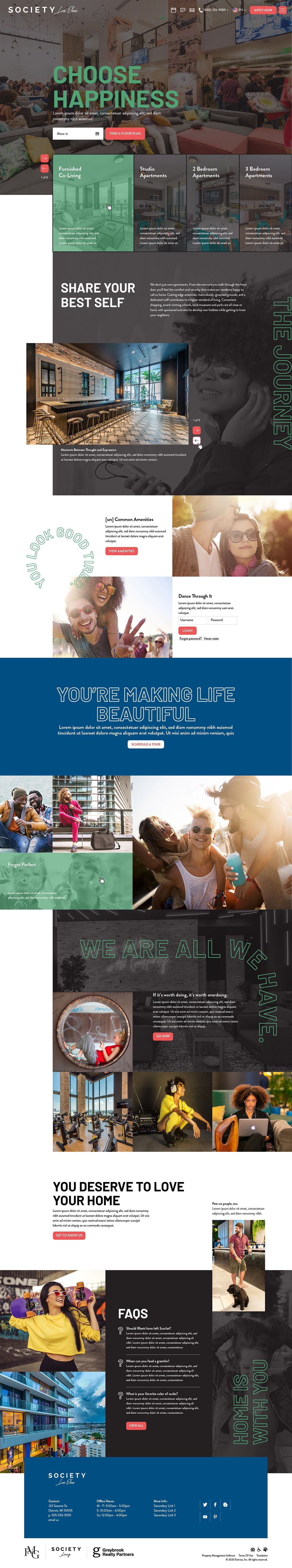 Society Living desktop