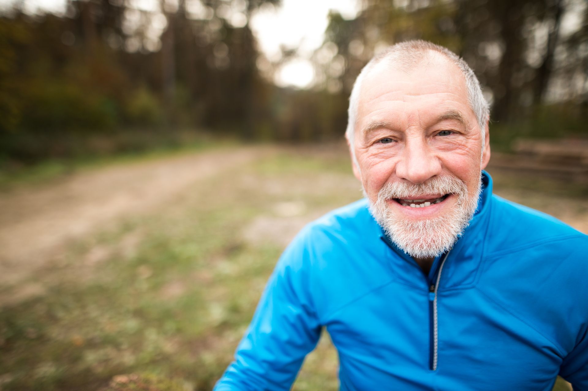 Older man smiling 