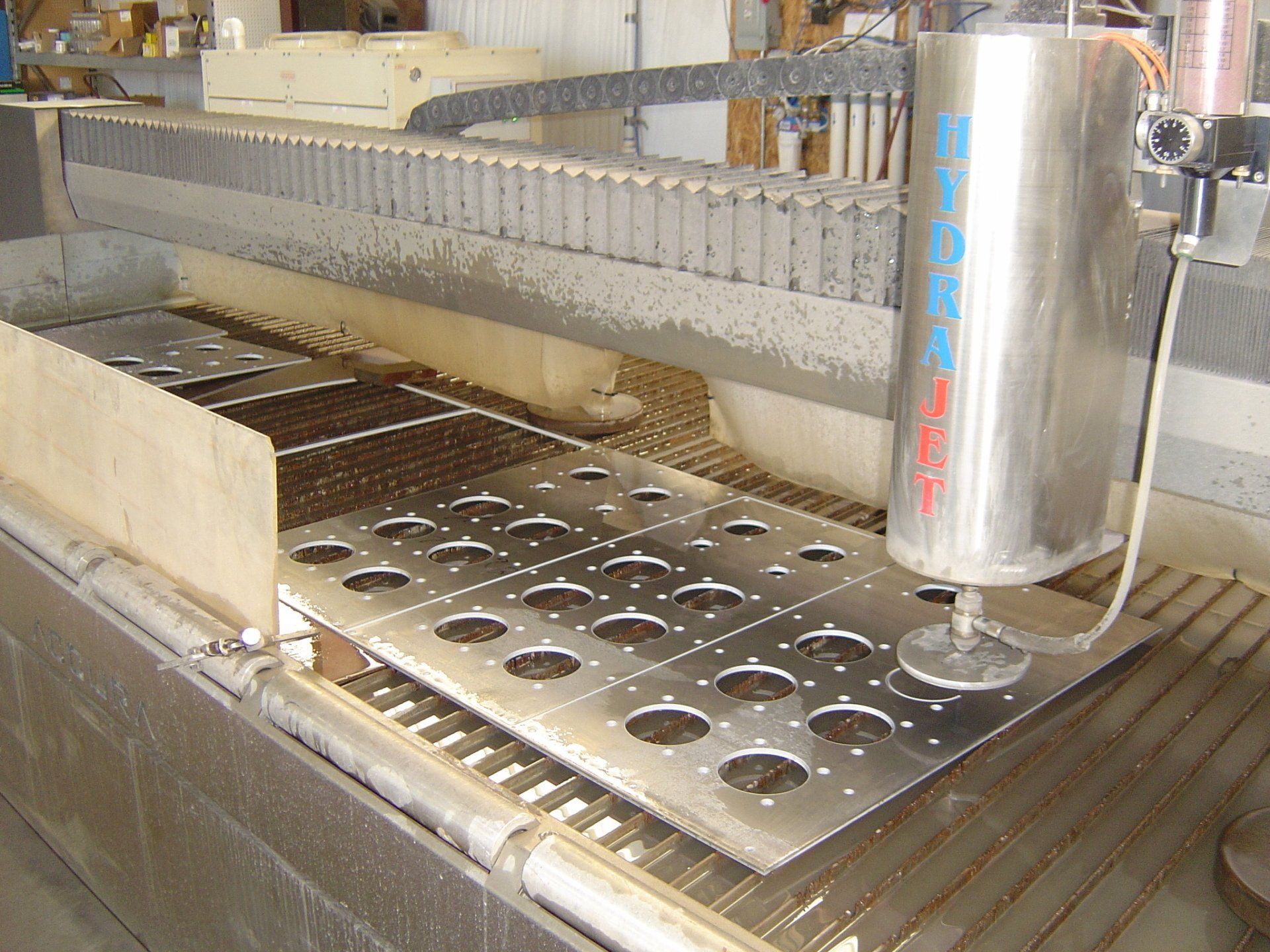 A machine that says ' stainless steel ' on it