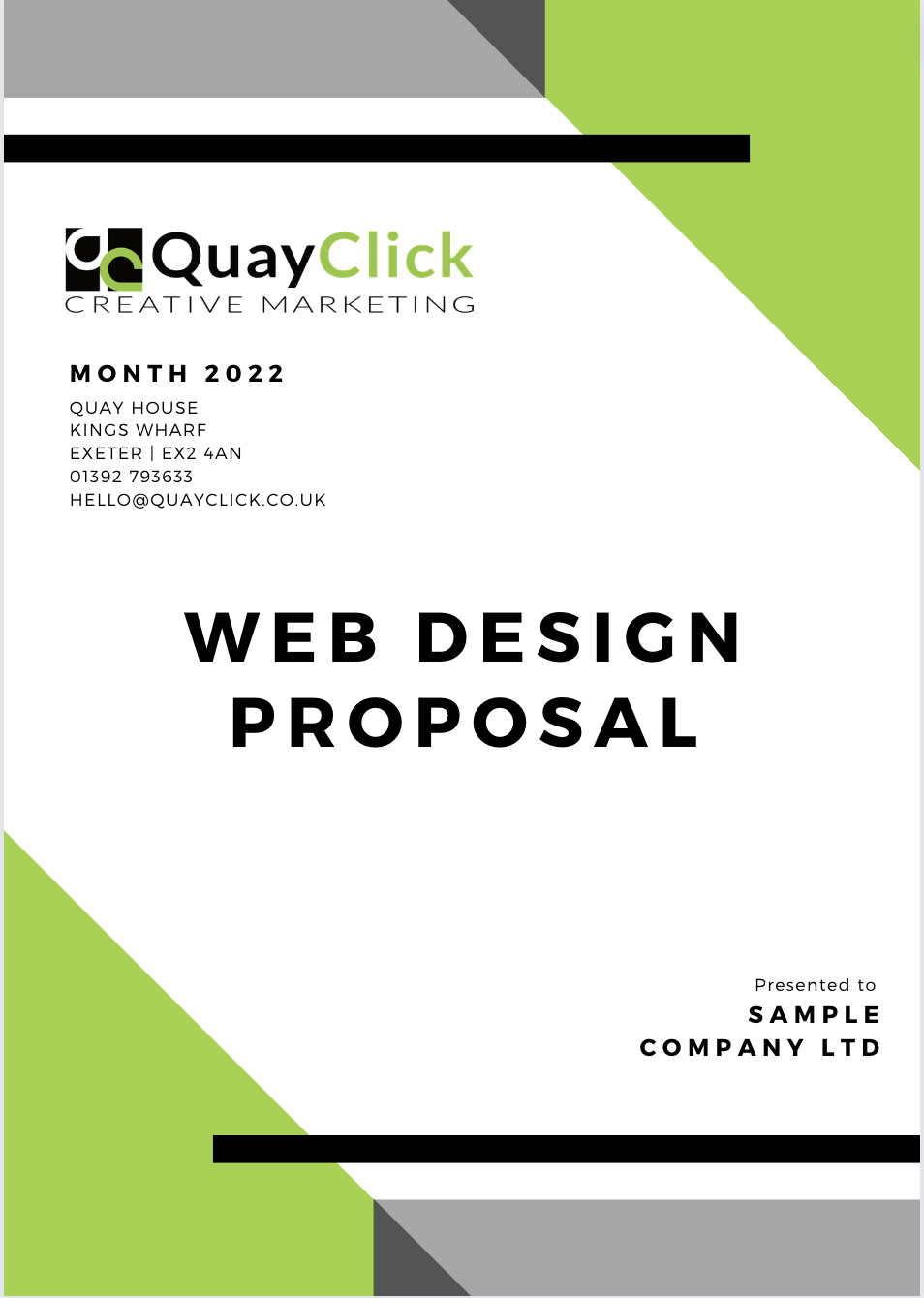 Web Design Proposal | QuayClick Exeter