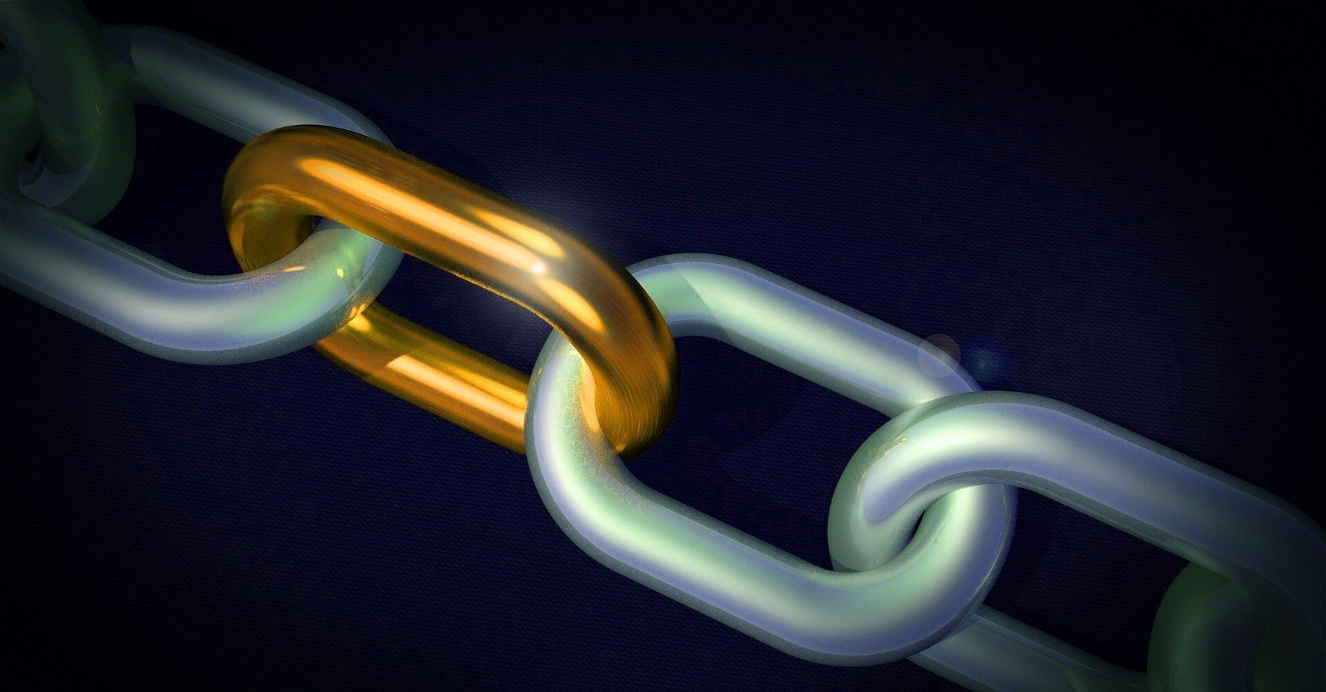Golden link in a chain